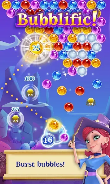 Взломанная Bubble Witch 2 Saga (Бабл Витч 2 Сага)  [МОД Unlimited Money] — полная версия apk на Андроид screen 1