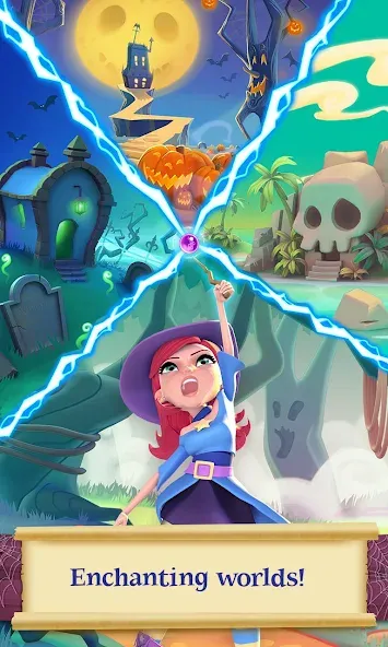 Взломанная Bubble Witch 2 Saga (Бабл Витч 2 Сага)  [МОД Unlimited Money] — полная версия apk на Андроид screen 3