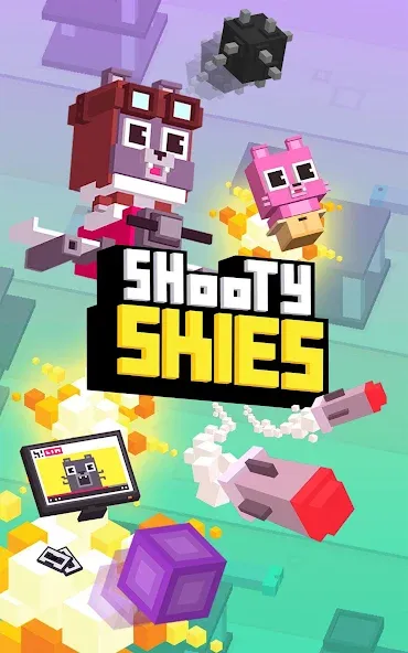 Взломанная Shooty Skies (Шутый Скаиес)  [МОД Бесконечные монеты] — последняя версия apk на Андроид screen 1