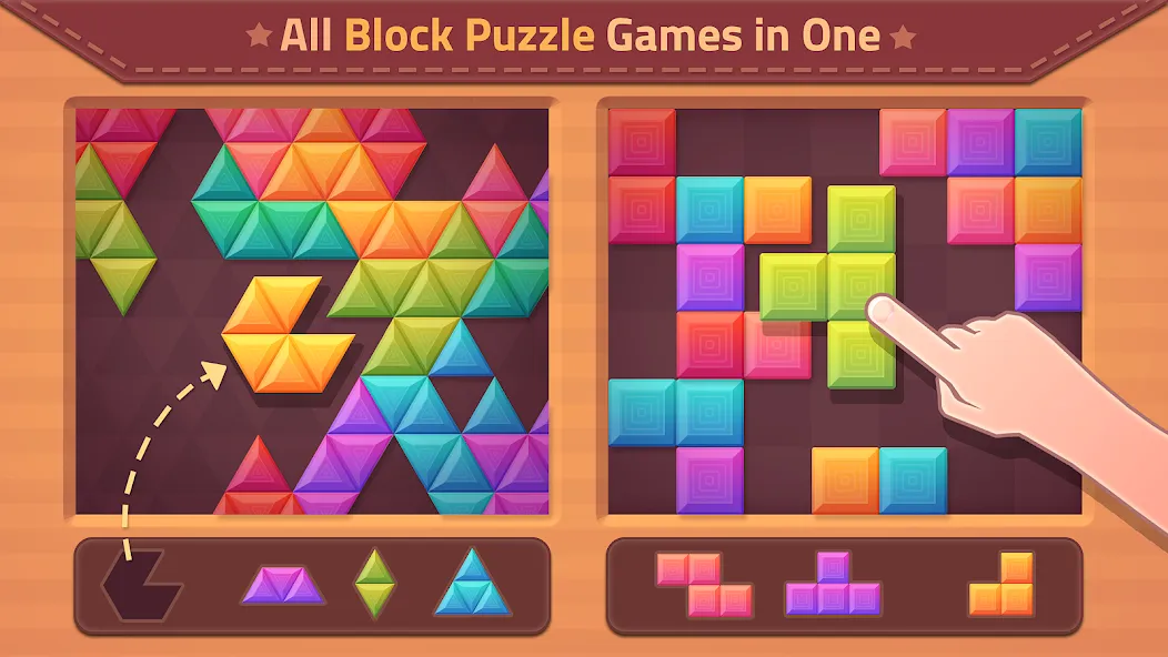 Скачать взлом Triangles & Blocks (Полиблок)  [МОД Все открыто] — полная версия apk на Андроид screen 1