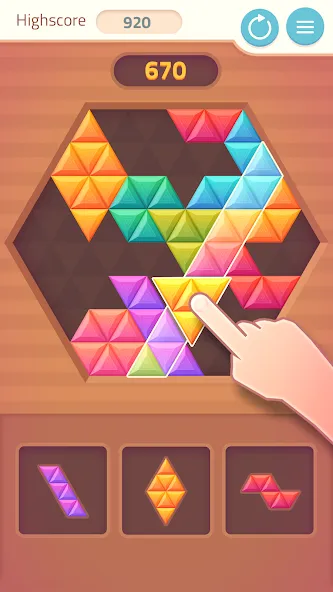 Скачать взлом Triangles & Blocks (Полиблок)  [МОД Все открыто] — полная версия apk на Андроид screen 2