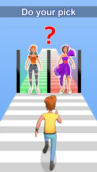 Взлом Girl Run 3D — Fun Running Game (девушка бежит)  [МОД Много монет] — последняя версия apk на Андроид screen 3