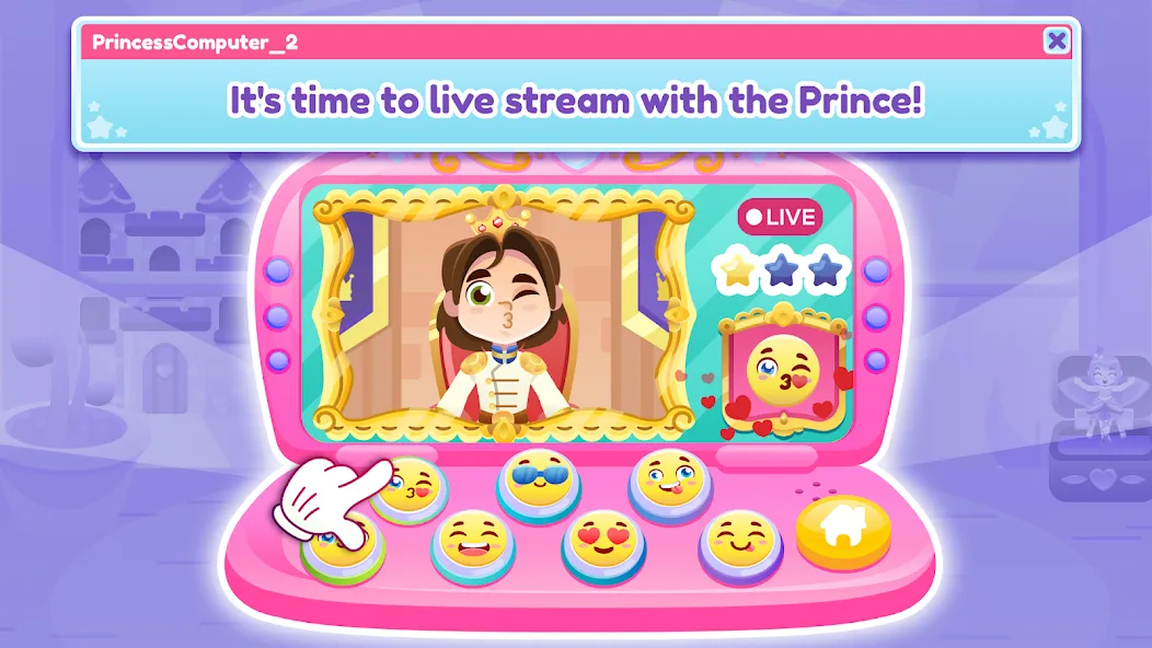 Скачать взломанную Princess Computer 2 Girl Games  [МОД Бесконечные монеты] — полная версия apk на Андроид screen 3