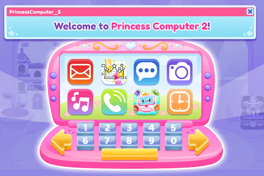 Скачать взломанную Princess Computer 2 Girl Games  [МОД Бесконечные монеты] — полная версия apk на Андроид screen 5