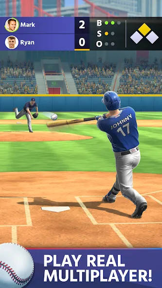 Скачать взлом Baseball: Home Run Sports Game (Бейсбол)  [МОД Много денег] — последняя версия apk на Андроид screen 1