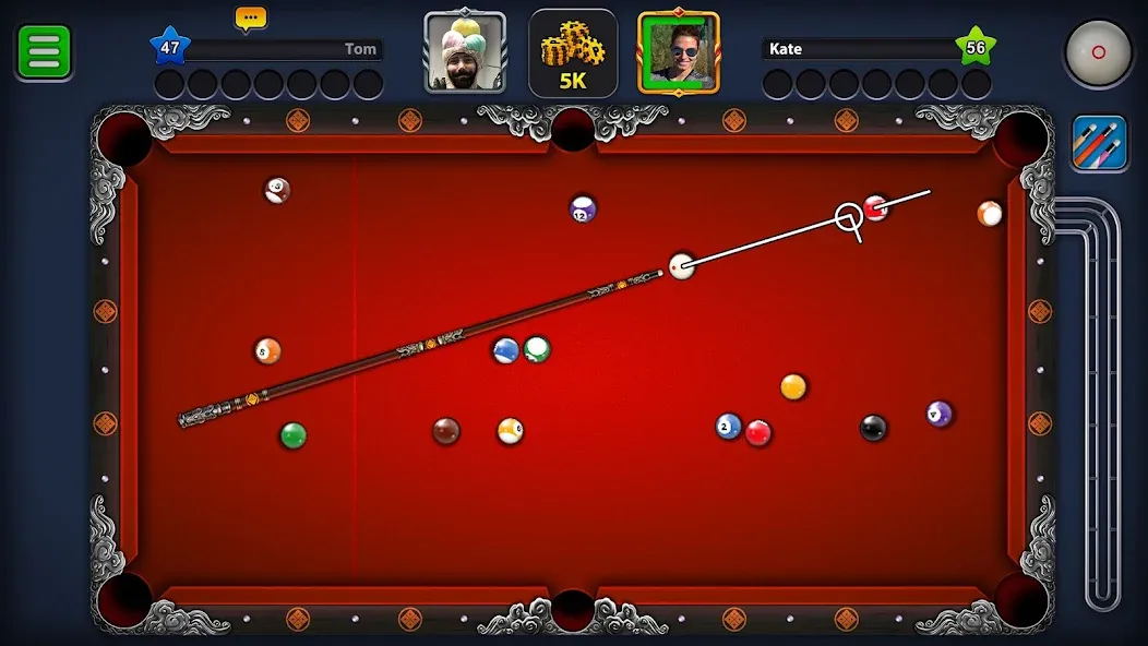 Взлом 8 Ball Pool (Шаровый Бильярд)  [МОД Меню] — стабильная версия apk на Андроид screen 2