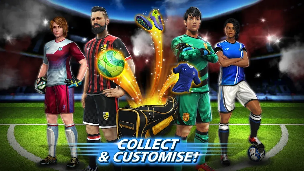 Взлом Football Strike: Online Soccer (Футбольный забастовка)  [МОД Unlocked] — стабильная версия apk на Андроид screen 4