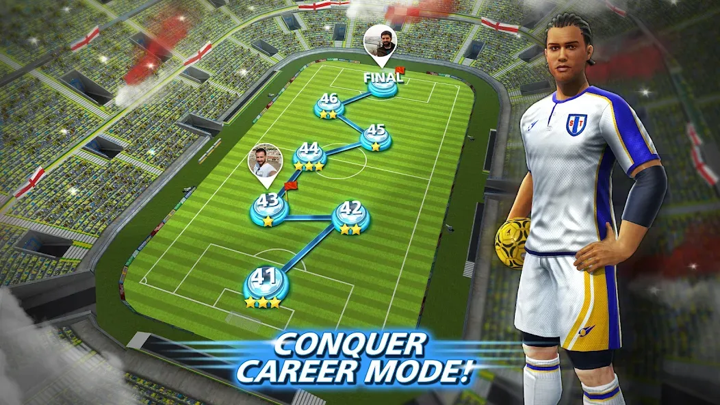 Взлом Football Strike: Online Soccer (Футбольный забастовка)  [МОД Unlocked] — стабильная версия apk на Андроид screen 5