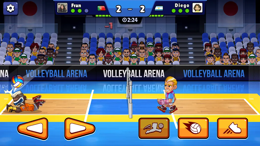 Скачать взлом Volleyball Arena: Spike Hard (Волейбольная арена)  [МОД Unlimited Money] — последняя версия apk на Андроид screen 1