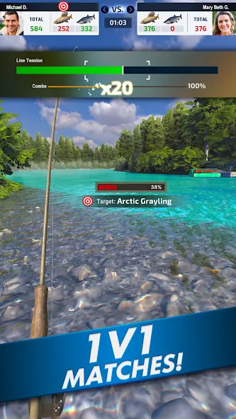 Скачать взломанную Ultimate Fishing! Fish Game  [МОД Menu] — полная версия apk на Андроид screen 2