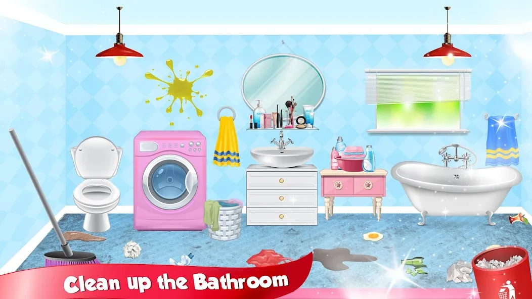 Скачать взломанную Girl Doll House Design & Clean  [МОД Все открыто] — стабильная версия apk на Андроид screen 2