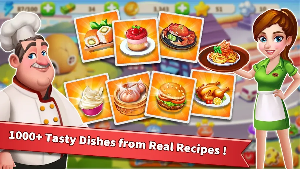 Скачать взлом Rising Super Chef — Cook Fast (Райзинг Супер Шеф)  [МОД Все открыто] — полная версия apk на Андроид screen 5