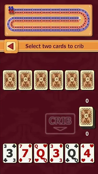 Взломанная Cribbage (Криббидж)  [МОД Много монет] — стабильная версия apk на Андроид screen 1