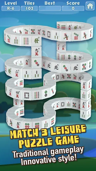 Скачать взломанную 3D Mahjong Triple Tile Match (Маджонг Трипл Плит Матч)  [МОД Много монет] — стабильная версия apk на Андроид screen 1