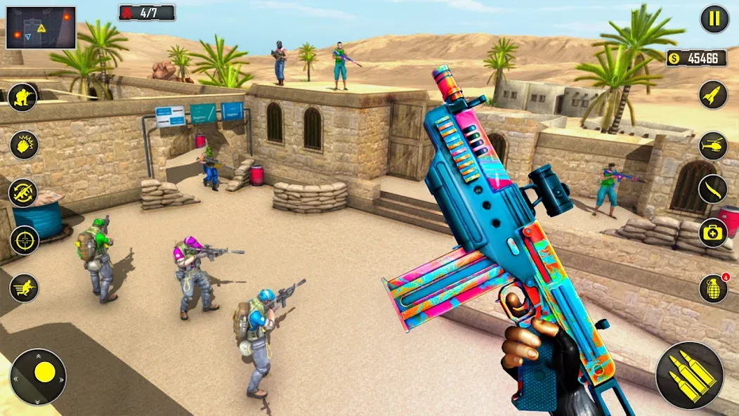 Скачать взлом Fps Shooting Strike: Gun Games  [МОД Много денег] — полная версия apk на Андроид screen 3