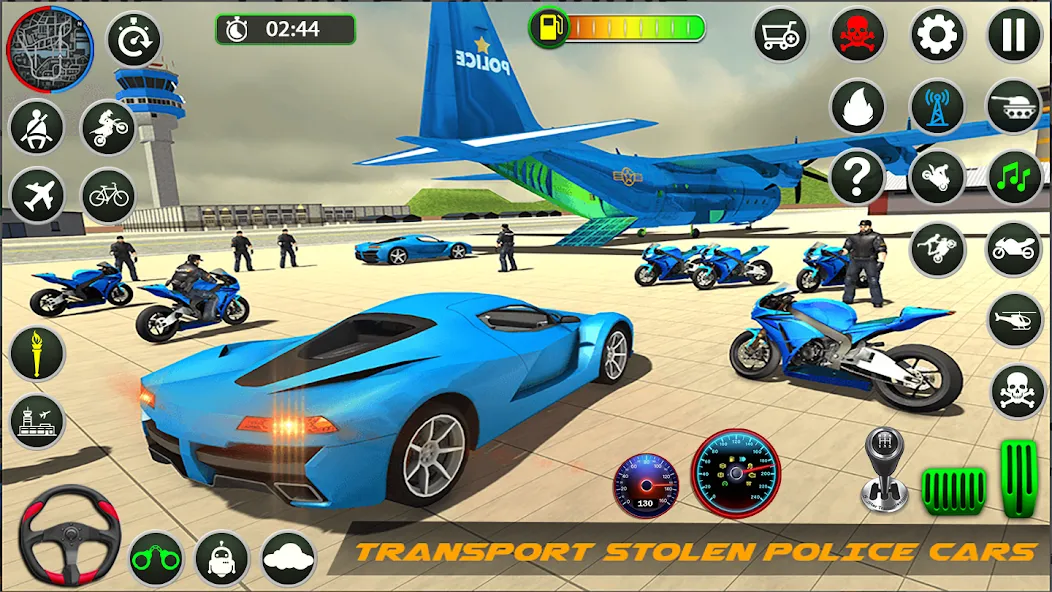 Скачать взломанную Police Game – Police Car Game  [МОД Mega Pack] — полная версия apk на Андроид screen 1