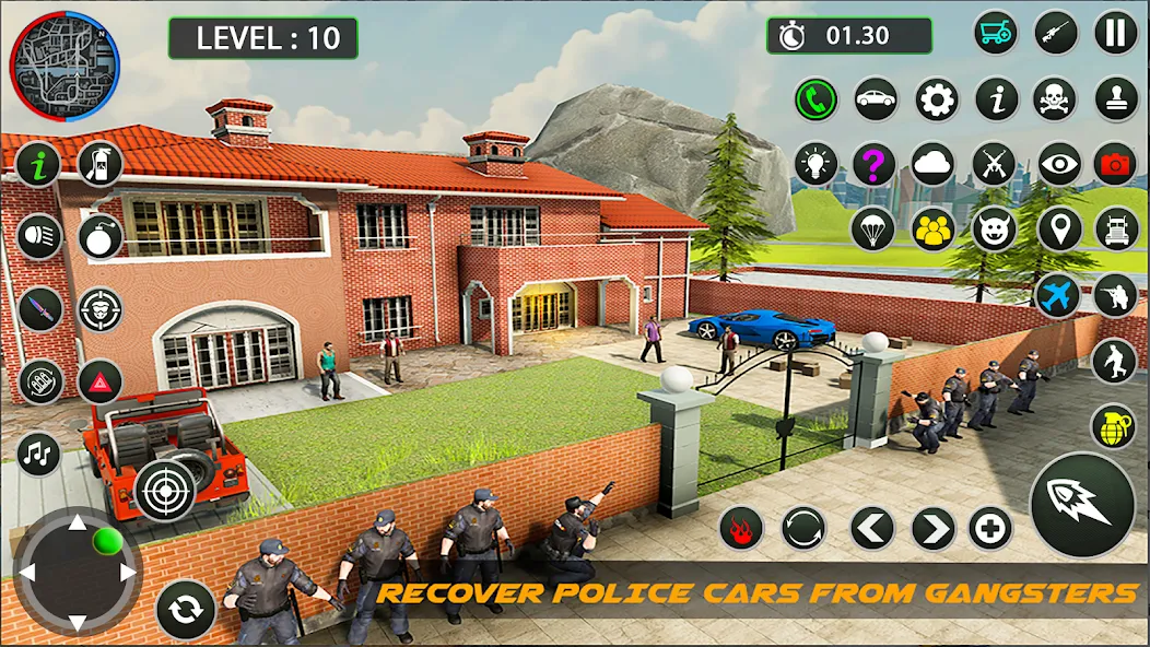 Скачать взломанную Police Game – Police Car Game  [МОД Mega Pack] — полная версия apk на Андроид screen 2