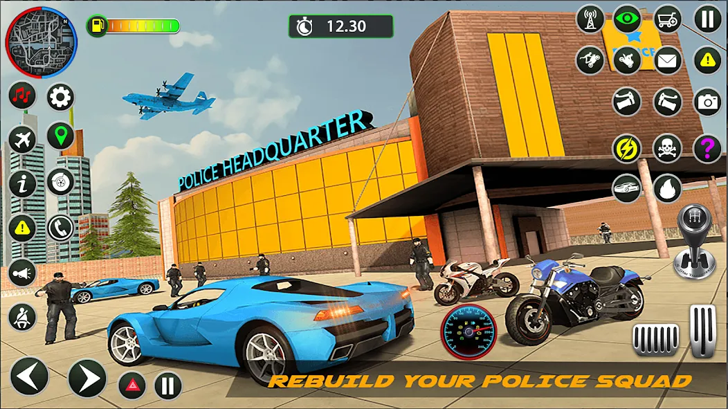 Скачать взломанную Police Game – Police Car Game  [МОД Mega Pack] — полная версия apk на Андроид screen 5