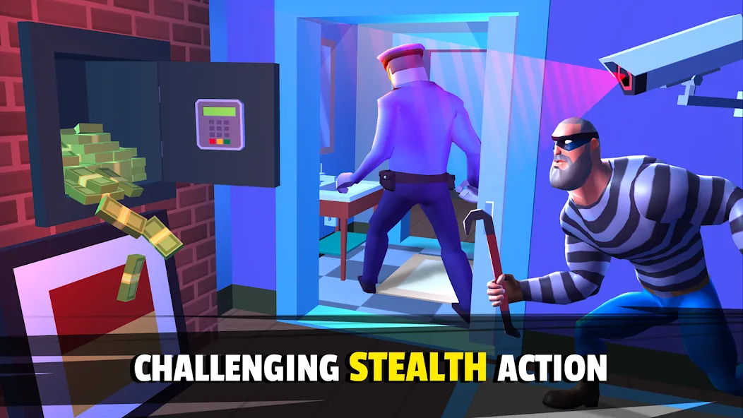 Взломанная Robbery Madness 2:Stealth game (Робери Маднесс 2)  [МОД Много монет] — последняя версия apk на Андроид screen 3