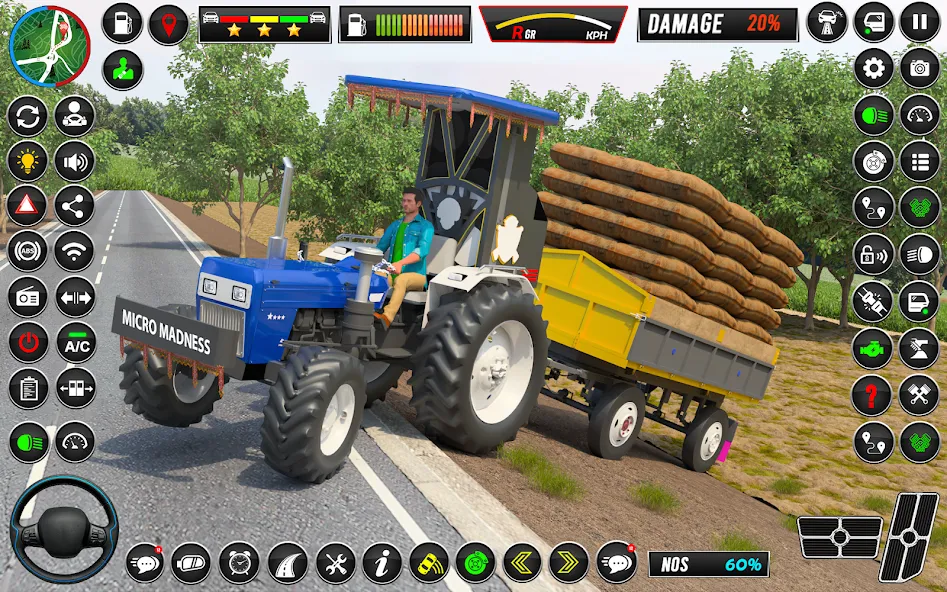 Скачать взломанную Indian Tractor Games Simulator  [МОД Unlimited Money] — последняя версия apk на Андроид screen 4