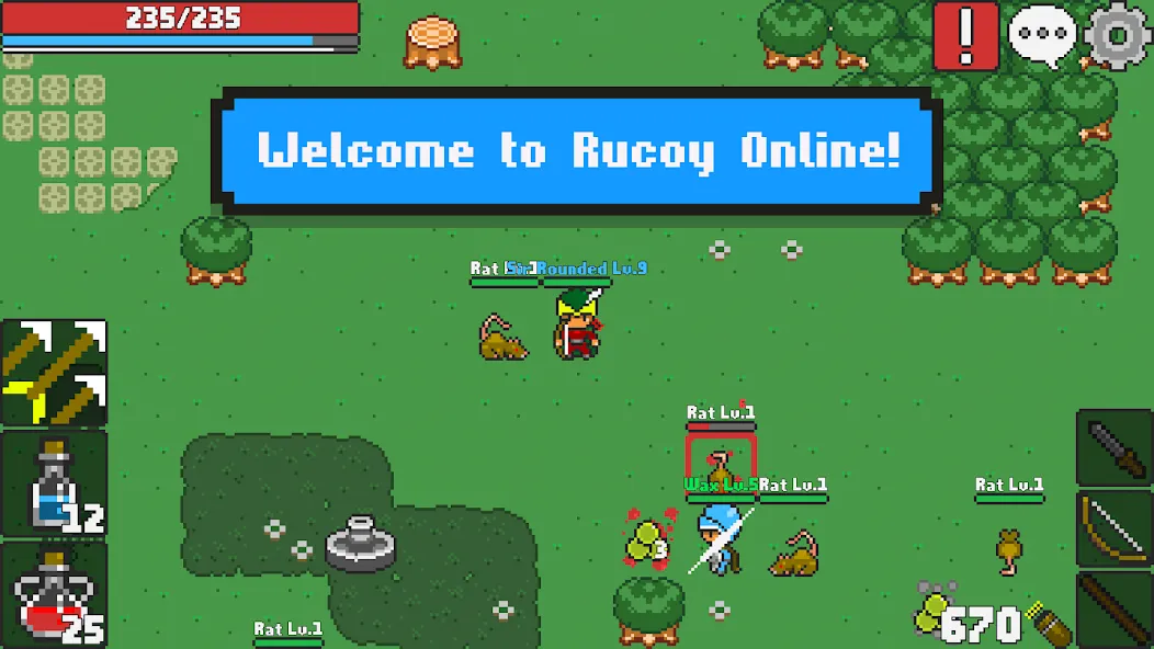 Взломанная Rucoy Online — MMORPG MMO RPG (Рукой Онлайн)  [МОД Много монет] — полная версия apk на Андроид screen 1