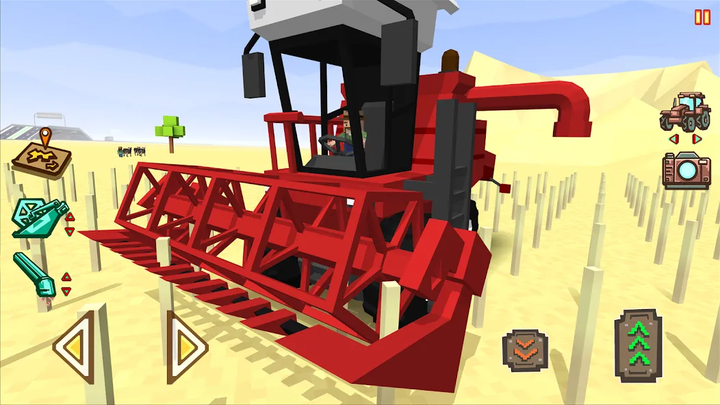 Взломанная Blocky Farm Racing & Simulator  [МОД Unlocked] — полная версия apk на Андроид screen 1