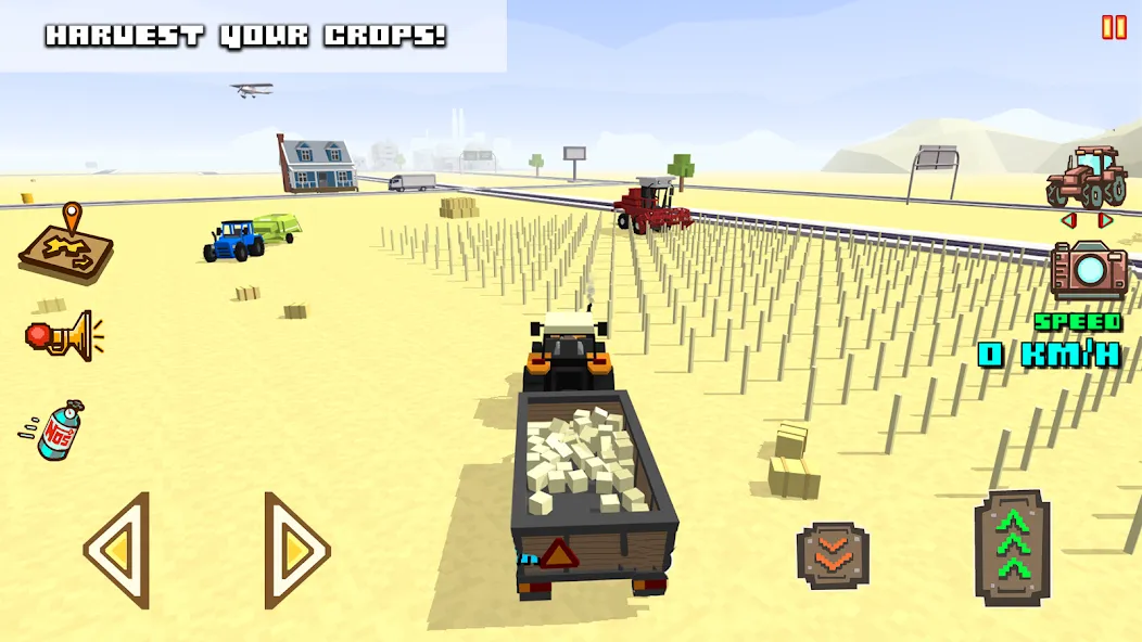 Взломанная Blocky Farm Racing & Simulator  [МОД Unlocked] — полная версия apk на Андроид screen 4