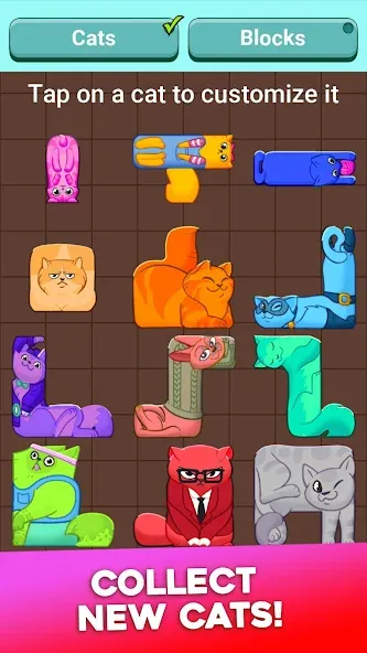 Взлом Block Puzzle Cats (Блок Пазл Кошки)  [МОД Много денег] — последняя версия apk на Андроид screen 5