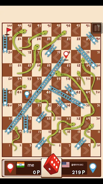 Скачать взломанную Snakes & Ladders King  [МОД Меню] — последняя версия apk на Андроид screen 4