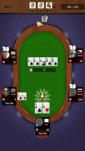 Взломанная Texas holdem poker king  [МОД Unlimited Money] — стабильная версия apk на Андроид screen 5