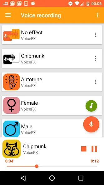 Скачать взлом VoiceFX — Voice Changer with v  [МОД Unlimited Money] — полная версия apk на Андроид screen 1