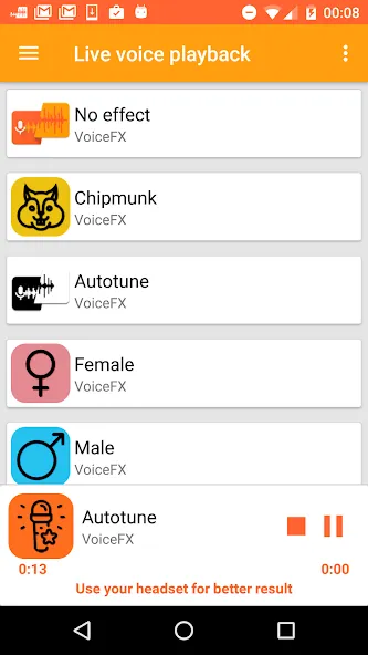 Скачать взлом VoiceFX — Voice Changer with v  [МОД Unlimited Money] — полная версия apk на Андроид screen 5