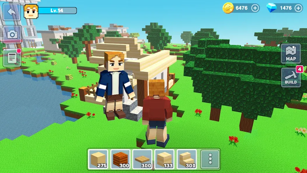 Взломанная MiniCraft: Blocky Craft 2024 (МиниКрафт)  [МОД Все открыто] — полная версия apk на Андроид screen 2