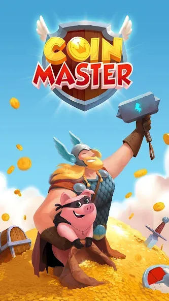 Скачать взломанную Coin Master (Коин Мастер)  [МОД Меню] — стабильная версия apk на Андроид screen 1