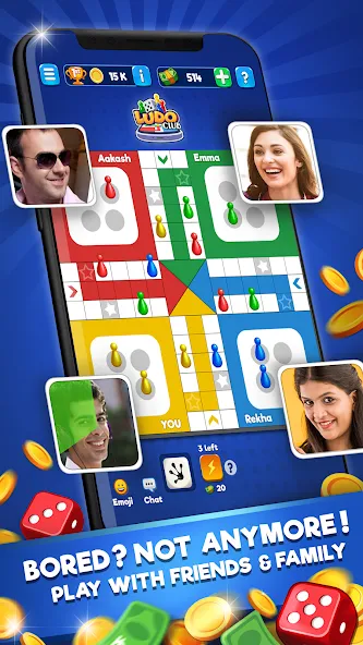 Взломанная Ludo Club — Fun Dice Game (Лудо Клуб)  [МОД Много денег] — последняя версия apk на Андроид screen 2