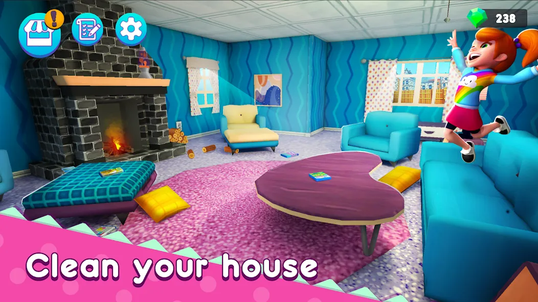 Взломанная Mother Simulator: Family life  [МОД Mega Pack] — стабильная версия apk на Андроид screen 5