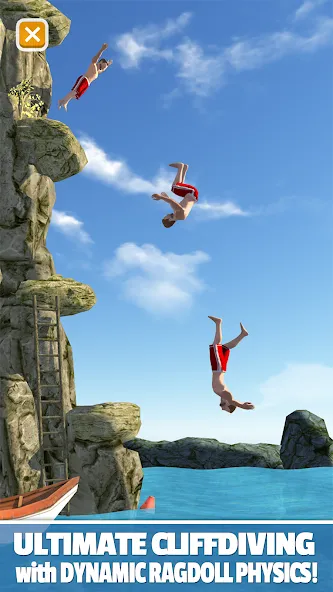 Скачать взломанную Flip Diving (Флип дайвинг)  [МОД Много монет] — последняя версия apk на Андроид screen 1