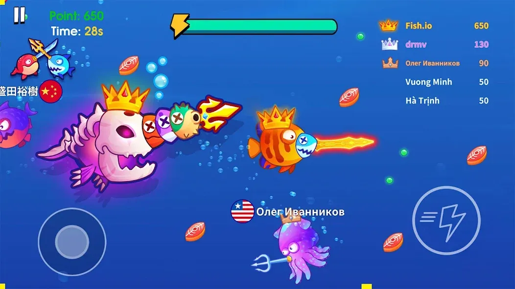 Взлом Sword Shark.io — Hungry Shark  [МОД Menu] — стабильная версия apk на Андроид screen 2