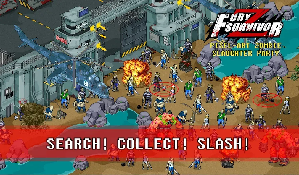 Скачать взломанную Fury Survivor: Pixel Z (Фьюри Сурвайвер)  [МОД Unlocked] — полная версия apk на Андроид screen 2