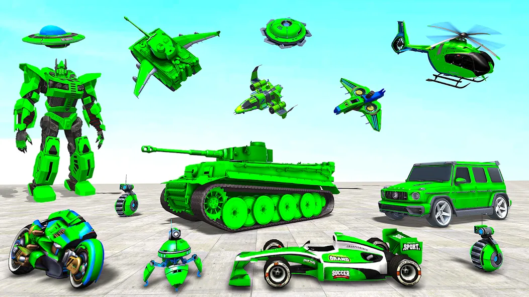 Скачать взлом Tank Robot Game Army Games (армейский танк робот трансформационная игра)  [МОД Меню] — полная версия apk на Андроид screen 2