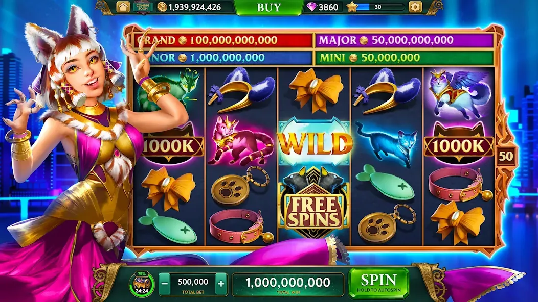 Скачать взломанную ARK Casino — Vegas Slots Game (АРК Казино)  [МОД Mega Pack] — стабильная версия apk на Андроид screen 4