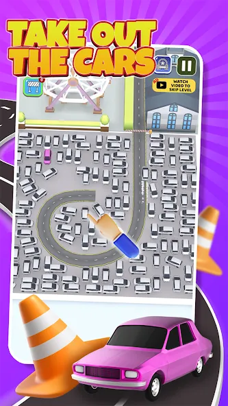 Взломанная Parking Jam: Car Parking Games (Паркинг Джем)  [МОД Unlocked] — стабильная версия apk на Андроид screen 5