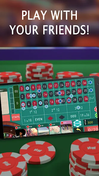 Взломанная Roulette Royale — Grand Casino (Рулетка Рояль)  [МОД Бесконечные монеты] — стабильная версия apk на Андроид screen 1