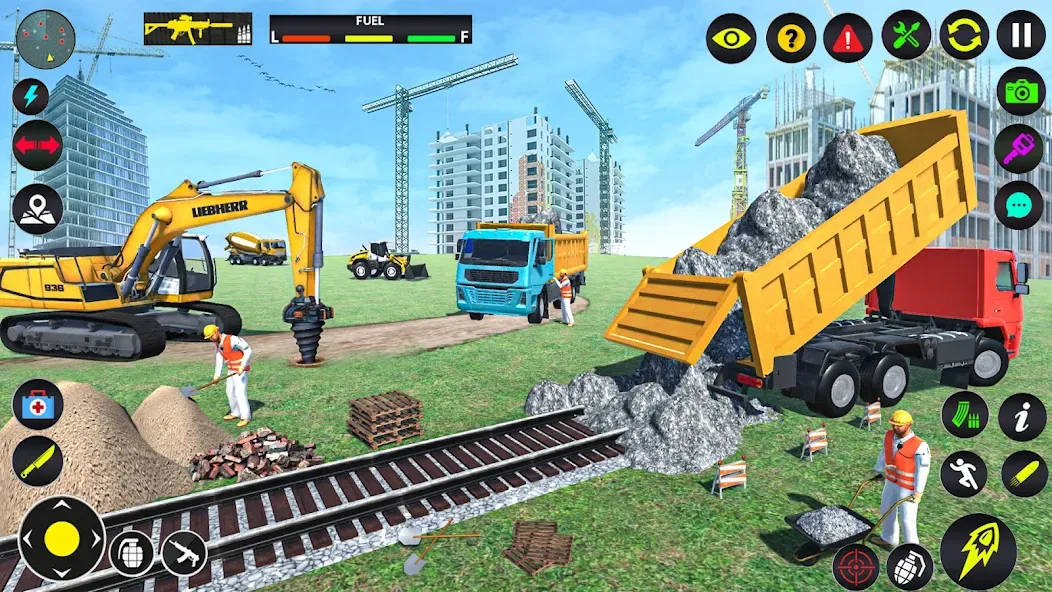 Скачать взломанную Excavator Simulator Crane Game (Экскаватор Симулятор Кран Игра)  [МОД Menu] — стабильная версия apk на Андроид screen 1