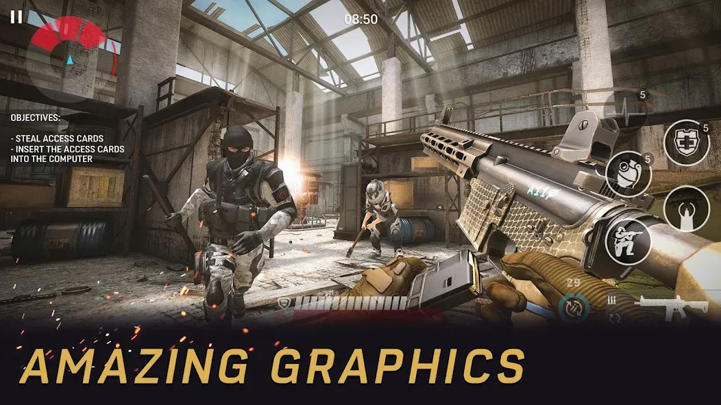 Взлом Warface GO: FPS shooting games (Варфейс ГО)  [МОД Много монет] — полная версия apk на Андроид screen 5