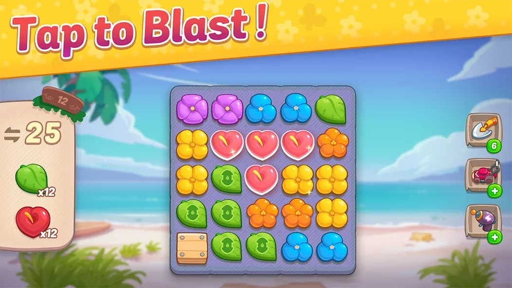 Скачать взломанную Ohana Island: Blast & Build (Охана Айленд)  [МОД Много денег] — стабильная версия apk на Андроид screen 5