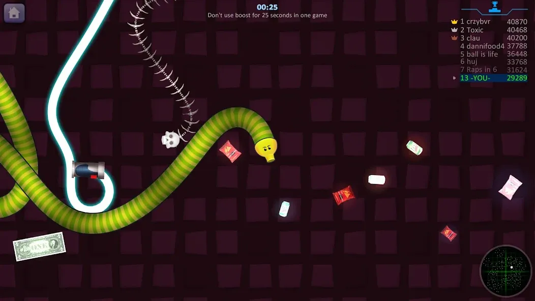 Скачать взломанную Snake Hunt: Worm io Games Zone  [МОД Меню] — стабильная версия apk на Андроид screen 5