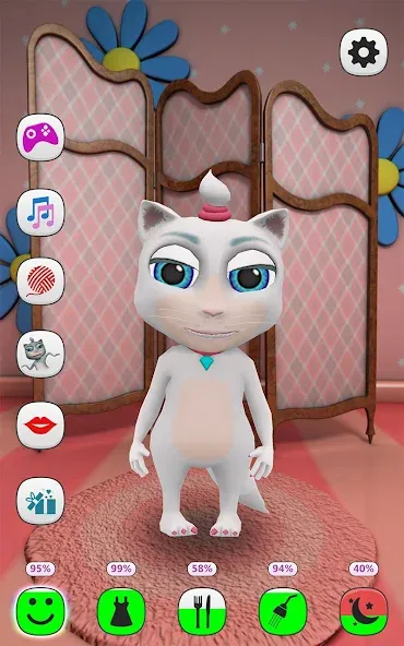 Взломанная My Talking Kitty Cat  [МОД Unlocked] — полная версия apk на Андроид screen 1