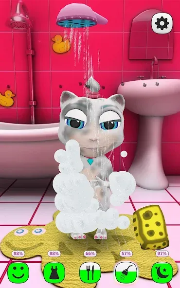 Взломанная My Talking Kitty Cat  [МОД Unlocked] — полная версия apk на Андроид screen 2