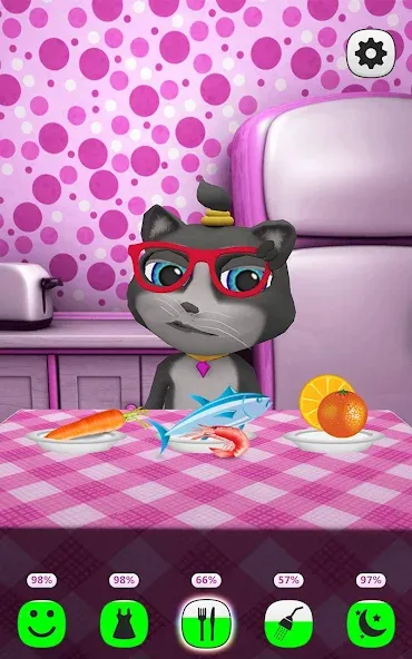 Взломанная My Talking Kitty Cat  [МОД Unlocked] — полная версия apk на Андроид screen 3